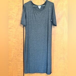 LuLaRoe EUC size XL gray Julia Dress